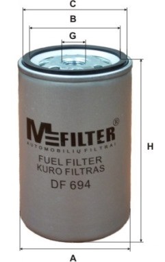 фильтр топливный!\ Scania/Volvo/RVI DF694 MFILTER AUTOMOTIVE FILTERS