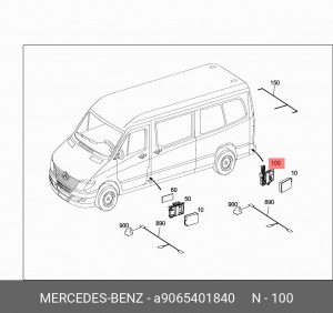 9065401840 BRACKET A 906 540 18 40 MERCEDES BENZ