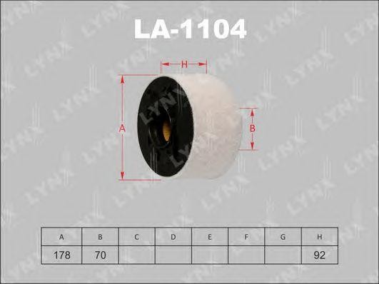 Фильтр воздушный LA-1104 LYNXAUTO
