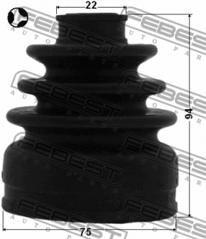 Пыльник ШРУСа MITSUBISHI Lancer (00-) внутреннего комплект FEBEST 2015-MAGT FEBEST