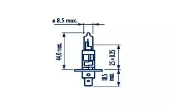 Лампа H1 24V 70W NARVA 48702 NARVA