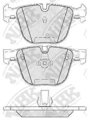 Колодки тормозные BMW 5 (E60),7 (E65),X5 (E70),X6 (E71) задние (4шт.) NIBK PN0326 NIBK