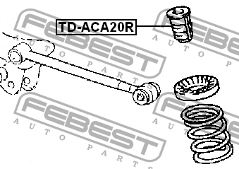 Отбойник амортизатора задний TOYOTA RAV4 ACA2#/CLA2#/ZCA2# 2000-2005 TD-ACA20R TD-ACA20R FEBEST
