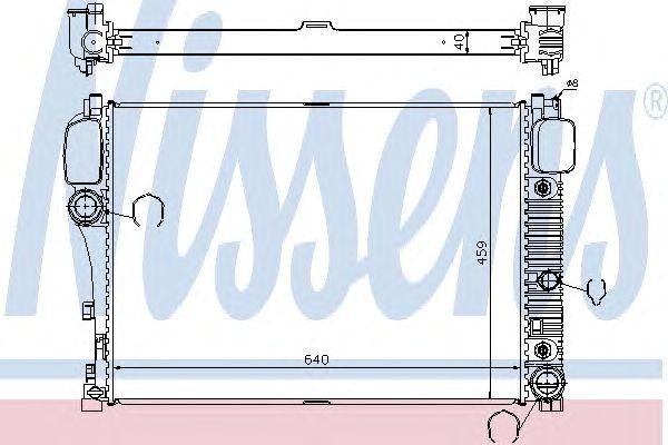 радиатор системы охлаждения!\ MB W221 all 05> 67107A NISSENS