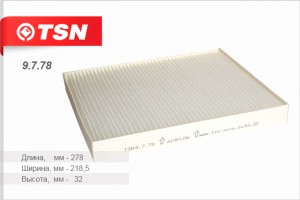 фильтр салона! VW Caravelle 2.0/1.9TDi/2.0TDi/T5 03> 9778 TSN
