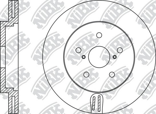 Диск тормозной передний LEXUS RX300/RX350/RX400 03 RN1443 RN1443 NIBK