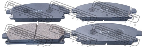 Колодки передние NISSAN X-TRAIL T30 0201-T30F 0201-T30F FEBEST