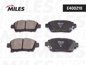 Колодки тормозные передние (без датчика) (Смесь Low-Metallic) (TOYOTA COROLLA E1 E400210 MILES