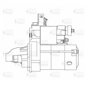 Стартер для а/м Honda CR-V (95-) 2.0i AT 1,1кВт (LSt 2305) LST 2305 START VOLT