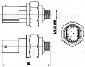 Датчик давления кондиционера LRPS 1550 LUZAR