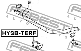 Втулка стабилизатора HYUNDAI TERRACAN 2001- HYSB-TERF HYSB-TERF FEBEST