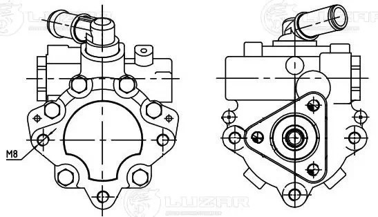 Насос ГУР для а/м ГАЗель Next ""Cummins"" ISF2.8 LPS0306 LPS 0306 LUZAR