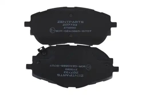 колодки тор. диск. перед.! с антиск. пл. (P83150) Toyota Corolla 1.3/1.4/1.6/1.8 Z07733 ZENTPARTS