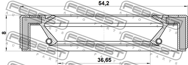 SUZUKI 95GAY-38540808X FEBEST