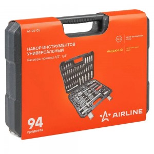 Набор инструментов универсальный 94 предмета, пласт.кейс (AT-94-05) AT-94-05 AIRLINE