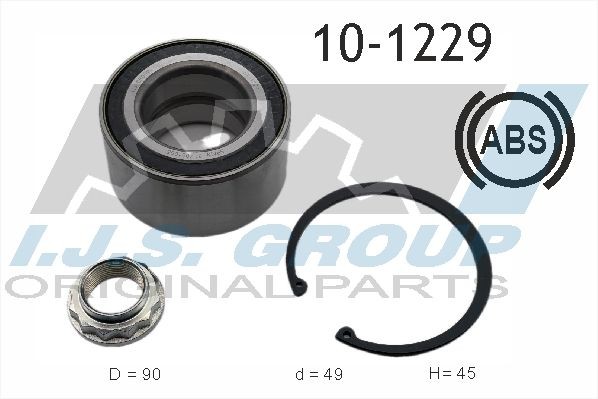 к-кт подшипника ступ. пер!\ BMW E90/E91/E92/E60/E61/E83/E53 2.5-4.6i/3.0D 00> 101229 IJS GROUP