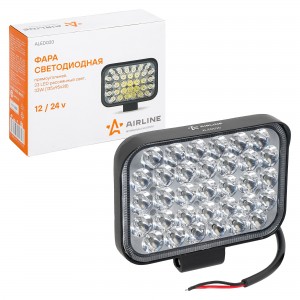 Фара светодиодная "AIRLINE" 135х95х38 мм 33W 12/24V (33 LED рассеяный свет, прям ALED020 AIRLINE