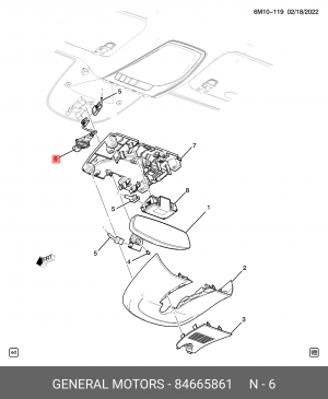 84665861 Датчик света 84665861 GENERAL MOTORS