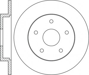 Диск тормозной FORD Focus 2,C-Max VOLVO C30,S40,V50 задний (1шт.) NIBK RN1368 NIBK