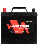 аккумуляторная батарея! 45Ah 330A JIS +слева 237/127/225\ WEZ45330L WEZER