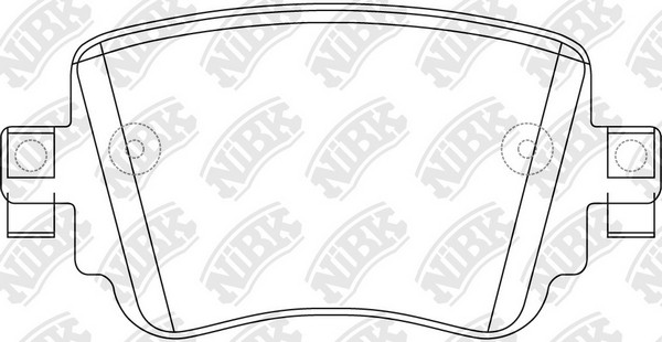 Колодки тормозные дисковые SKODA OCTAVIA 12-  PN0624 PN0624 NIBK
