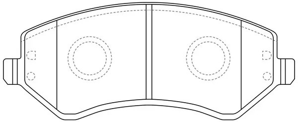 Колодки тормозные передние CHRYSLER VOYAGER 2.4-3.3 00-/JEEP CHEROKEE 2.4-3.7 01 BP52058 SB NAGAMOCHI