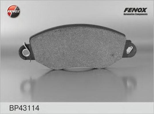 Колодки тормозные дисковые Ford Transit 00-06 (260,280,300) BP43114 FENOX