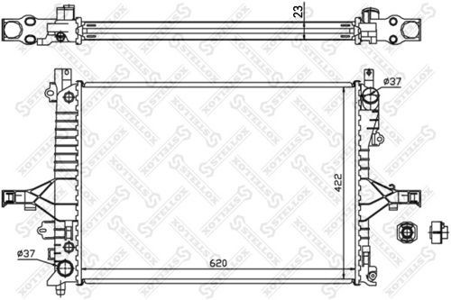 радиатор  1025165SX 10-25165-SX STELLOX