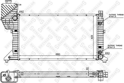 радиатор системы охлаждения! АКПП\ MB Sprinter 901/902/903/904 95-06 10-25260-SX STELLOX