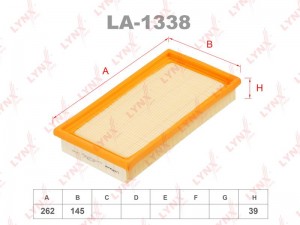 фильтр воздушный!\ KIA Rio 1.3/1.5 00> LA-1338 LYNXAUTO