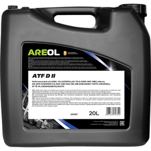 AREOL ATF Dexron II (20L) масло трансм.для АКПП и ГУР!красн.\Dexron II,Ford M2C- AR097 AREOL