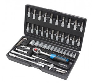 Набор инструмента  46пр. 1/4" (6-гр 4-14мм) /FORSAGE/ F24625 FORSAGE TOOLS