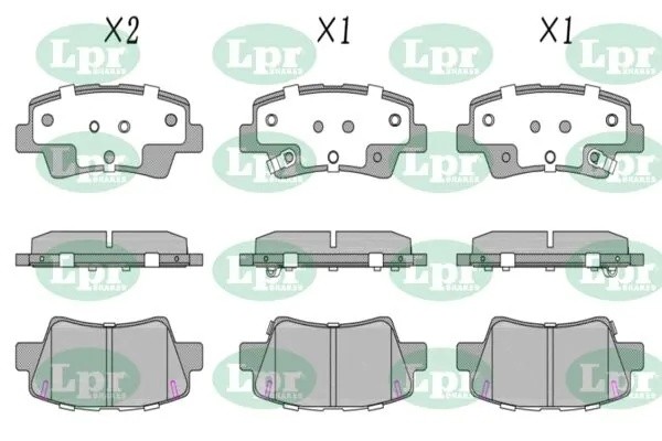 Колодки тормозные дисковые LPR 05P2219 05P2219 LPR