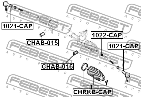 Пыльник рулевой CHRKB-CAP CHRKB-CAP FEBEST