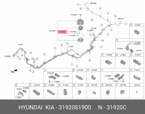 фильтр топливный!\ Hyundai Santa Fe 12> 31920S1900 MOBIS