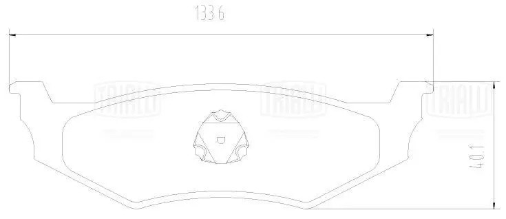 Колодки торм. Chrysler PT Cruiser (00-)/Dodge Stratus (01-) диск. зад. (PF 2260) PF 2260 TRIALLI