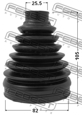 Пыльник ШРУСа SUZUKI Grand Vitara TOYOTA Corolla (09-) наружного FEBEST 0117P-ZZE150 FEBEST