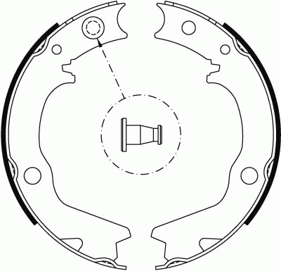 Колодки тормозные MITSUBISHI Lancer 9 (03-07) задние барабанные (4шт.) TRW GS8479 TRW