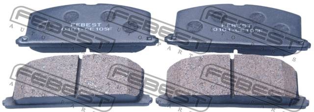 Колодки тормозные передние 0101-CE105F FEBEST