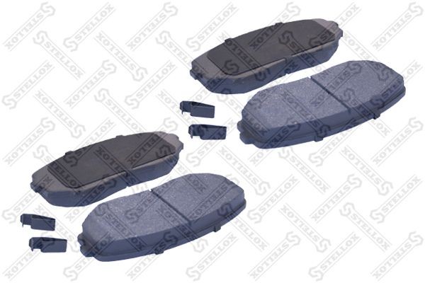 колодки дисковые передние! с антискрип. пластинами\ Mazda CX-7 2.3Turbo MZR DISI 000-066B-SX STELLOX