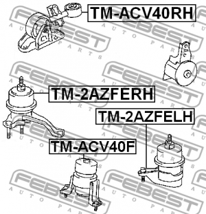 Опора двигателя передняя TM-ACV40F TM-ACV40F FEBEST