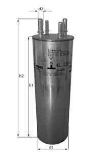 Фильтр топливный KL229/4 KL229/4 MAHLE KNECHT