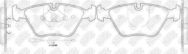 Колодки тормозные PEUGEOT 605 передние (4шт.) NIBK PN0012W NIBK