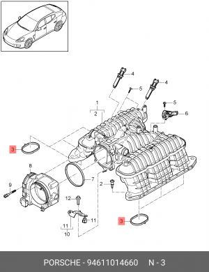 УПЛОТНЕНИЕ  94611014660 94611014660 PORSCHE