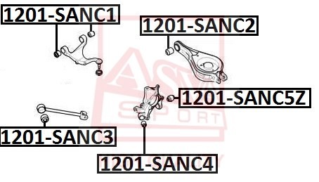 САЙЛЕНТБЛОК HYUNDAI/KIA 1201SANC5Z 1201-SANC5Z ASVA