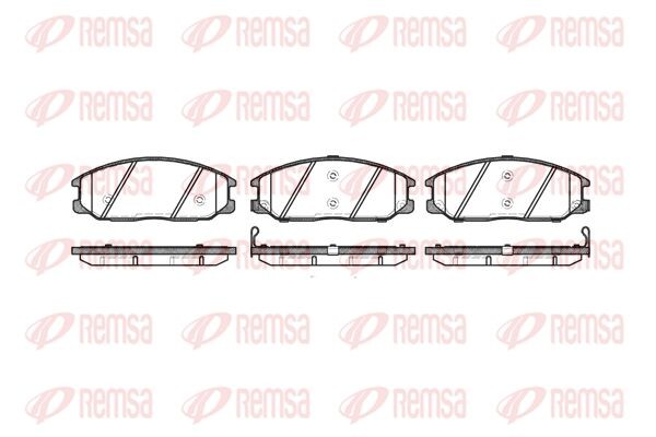 771 12 D11103M-01=FDB1605=223414 [5810126A30] !колодки дисковые п.\ Hyundai Sant 077112 REMSA