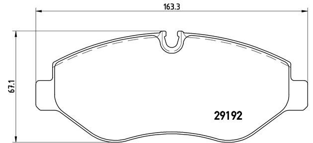P50085 колодки дисковые п. !\ MB Sprinter 209CDi-324CDi, VW Crafter 30/35 2.5TDi P50085 BREMBO