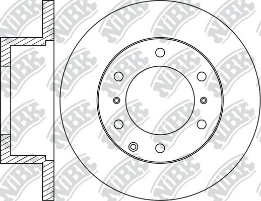 Диск тормозной MITSUBISHI PAJERO 90-/SPACE GEAR 95-00 задний D315мм RN1119 RN1119 NIBK