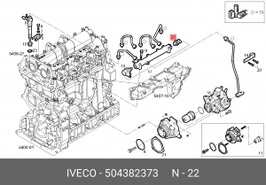 датчик давления топлива!\Renault Laguna/Master/Latitude/Trafic 06> 504382373 IVECO