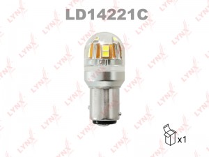 лампа! LED P21/5W S25 12V BAY15d 6800K Canbus LD14221C LYNXAUTO
